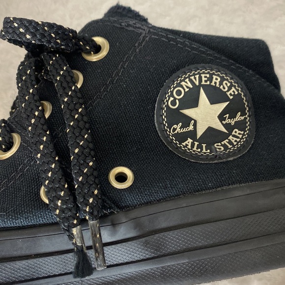 Converse All Star Madison mid top black shoes - Picture 8 of 9